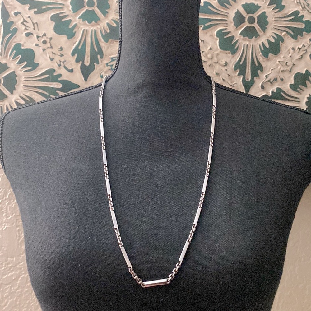 💎RARE💎True MCM (50’s) One Of A Kind Sterling Silver Unique Link Chain Necklace
